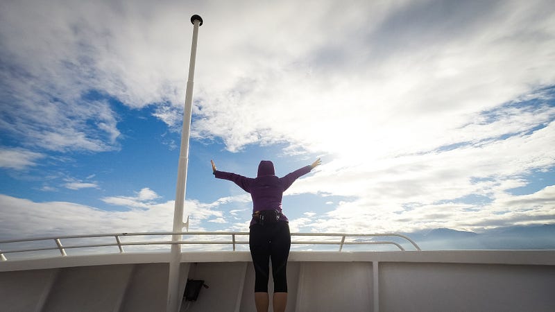 Cycling adventures begin with a ferry ride