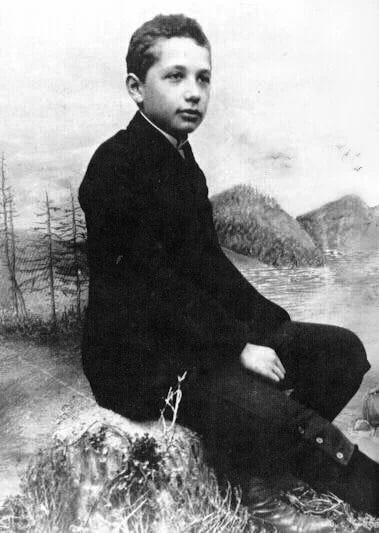 Young Albert Einstein at 14 years old