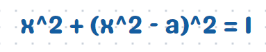 Rearranged equation from circle and parabola