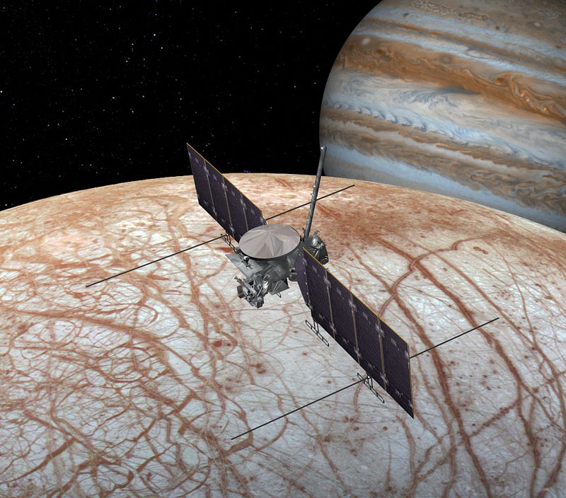 NASA's Europa Clipper spacecraft, designed for exploration.