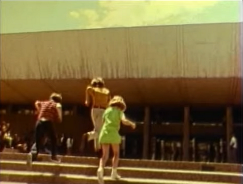 Entrance to the Ontario Science Centre in the 1970s