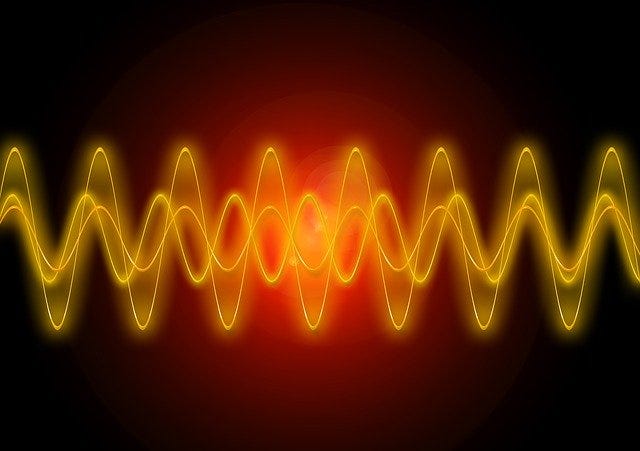 Diagram illustrating brainwave frequencies