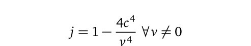 Speed-dependent expression for renormalization parameter