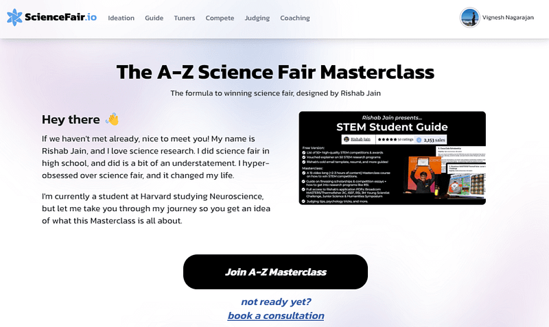 Comprehensive Science Fair Course