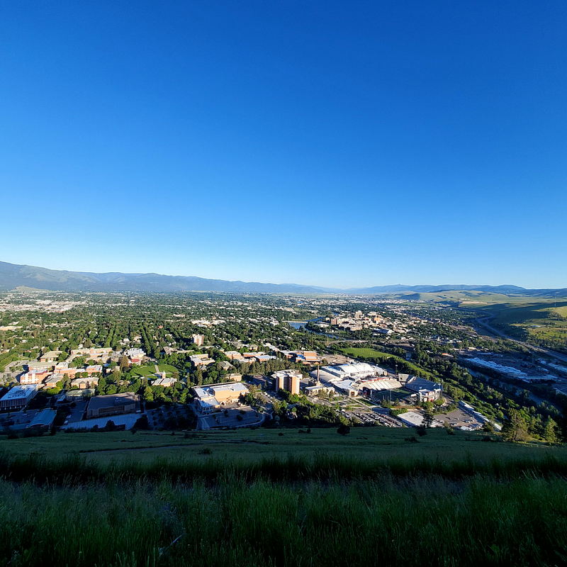 Author's view of the mountain ahead