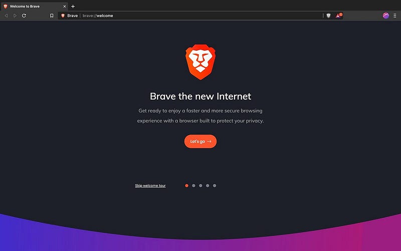 Brave Browser Interface