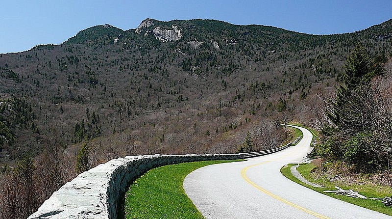 Scenic view of Blue Ridge Parkway