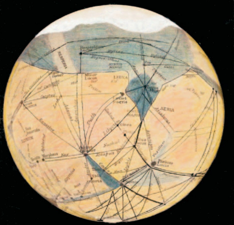 Hypothetical representations of Martian canals