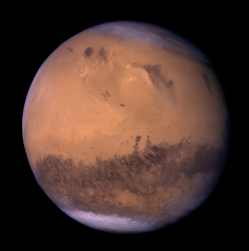 Mars observed through the Rosetta Spacecraft