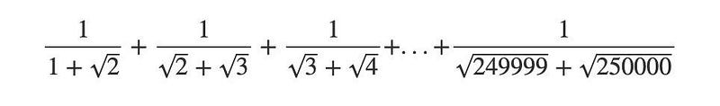 Simplifying a complex math expression