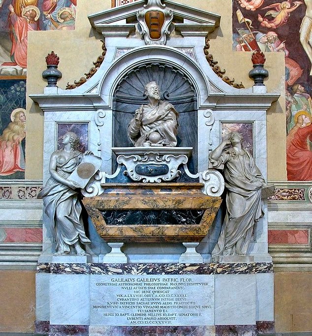 Galileo's Tomb in the Basilica of Santa Croce