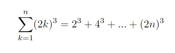 Reworking the formula for even cubes