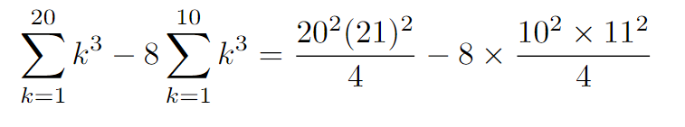 Concluding calculations for the problem