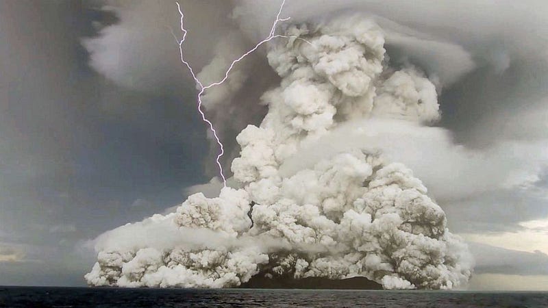 Eruption of Hunga Tonga-Hunga Ha’apai volcano