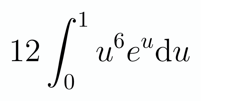 Simplified integral after substitution