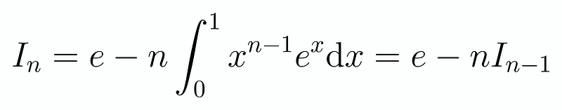 Integration by parts relation