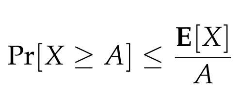 Concluding formula for Markov's inequality.