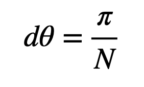 Angular Step Size Calculation