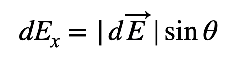 Expression of Electric Field Components