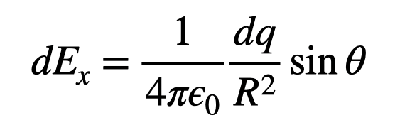 Component of Electric Field