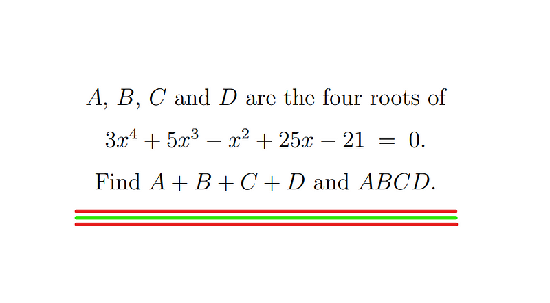 Understanding polynomial roots and quartic equations